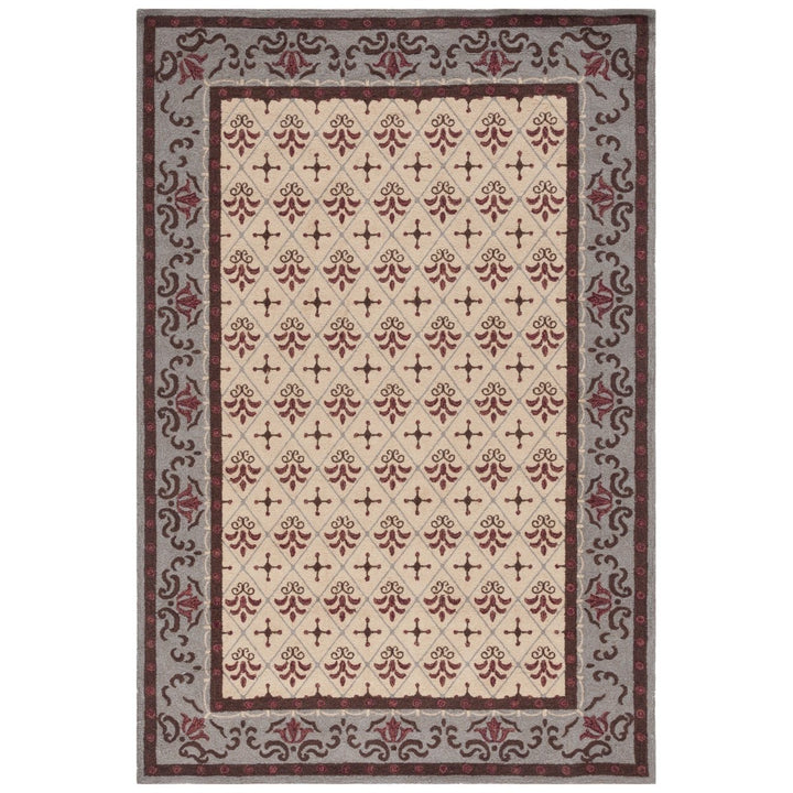 SAFAVIEH Easy Care EZC479B Beige / Red Rug Image 11