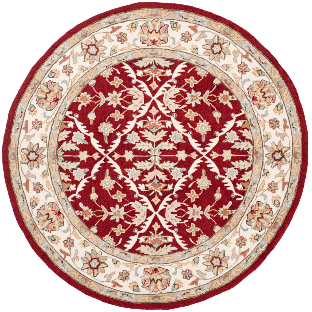 SAFAVIEH Easy Care EZC717A Red / Ivory Rug Image 4