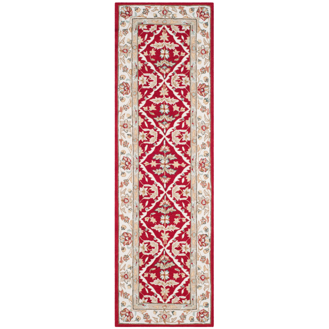 SAFAVIEH Easy Care EZC717A Red / Ivory Rug Image 5