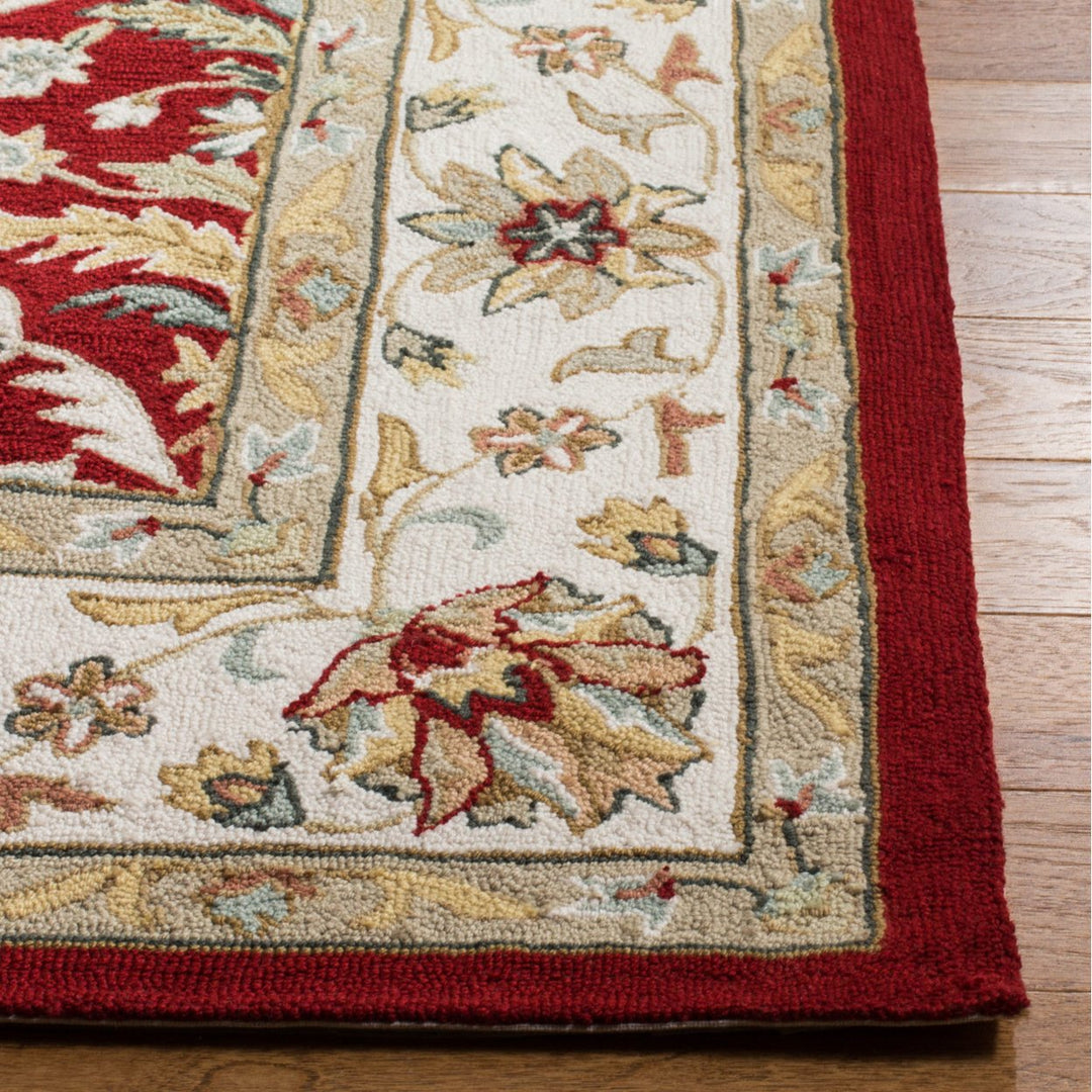 SAFAVIEH Easy Care EZC717A Red / Ivory Rug Image 6