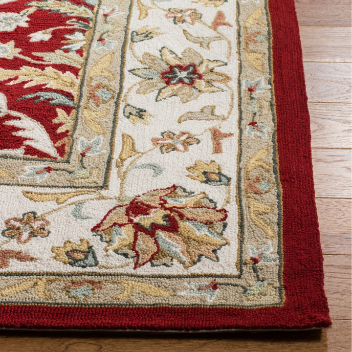 SAFAVIEH Easy Care EZC717A Red / Ivory Rug Image 6