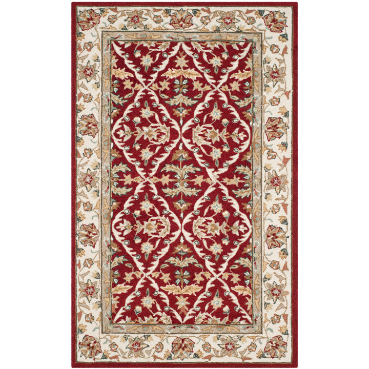 SAFAVIEH Easy Care EZC717A Red / Ivory Rug Image 8