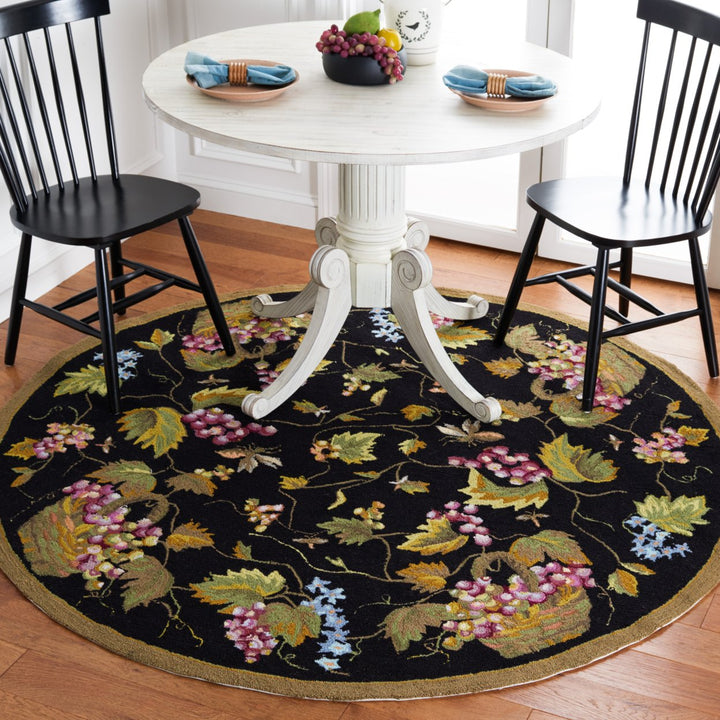 SAFAVIEH Easy Care EZC731A Black / Multi Rug Image 2