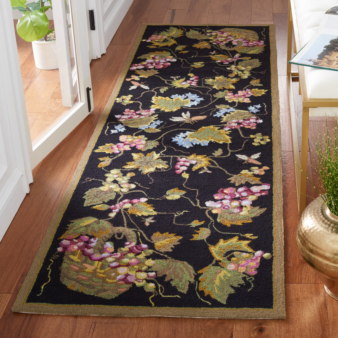 SAFAVIEH Easy Care EZC731A Black / Multi Rug Image 3