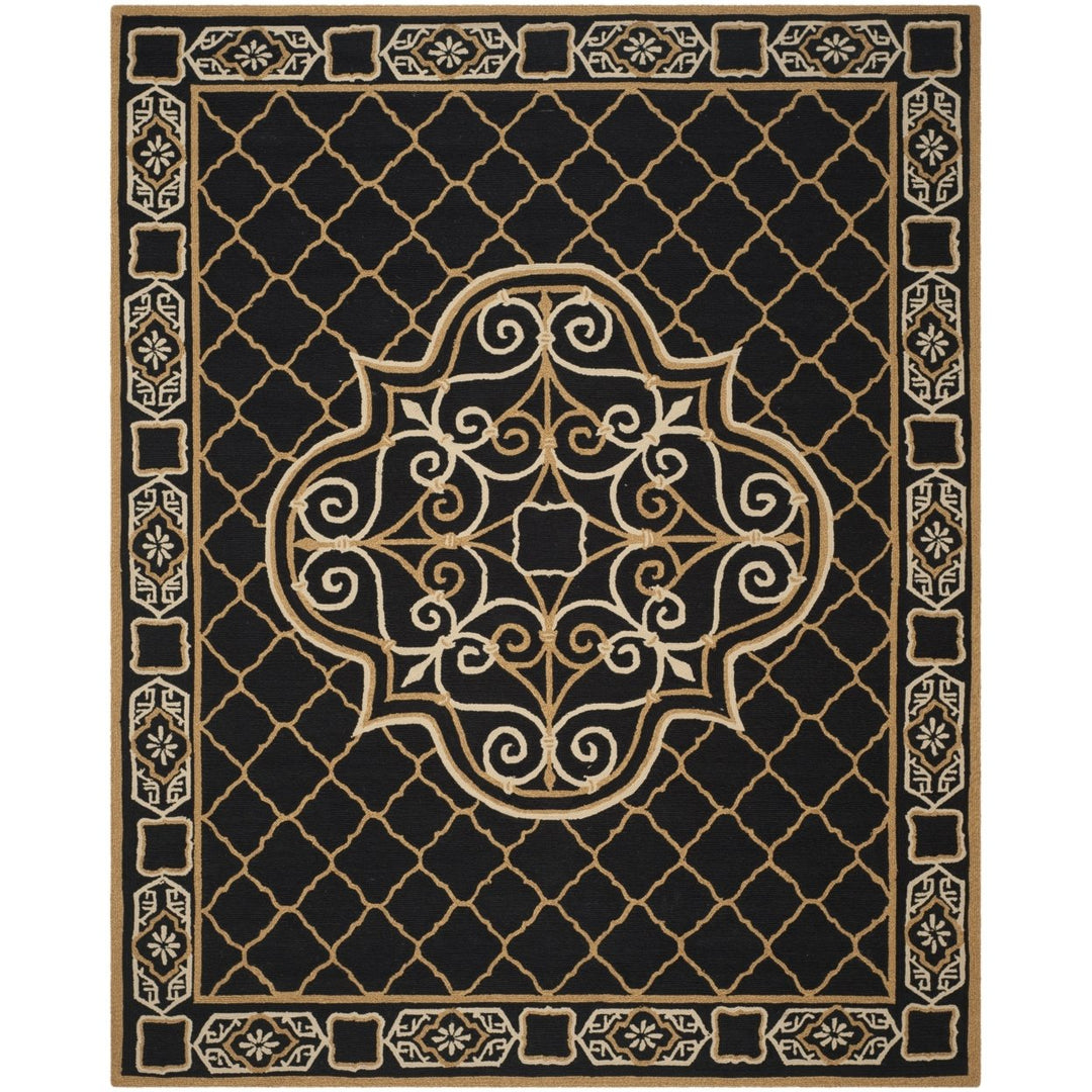 SAFAVIEH Easy Care EZC729D Black / Gold Rug Image 1