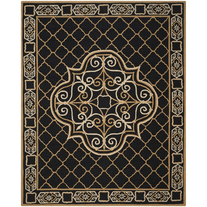 SAFAVIEH Easy Care EZC729D Black / Gold Rug Image 1