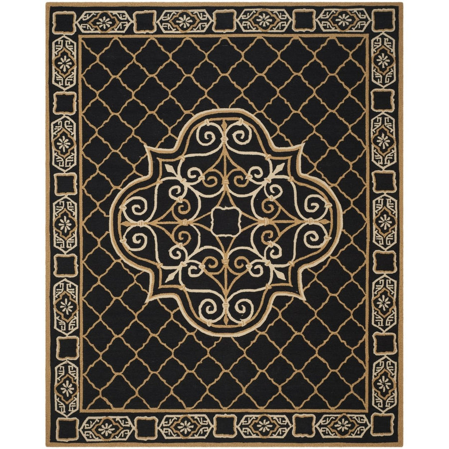 SAFAVIEH Easy Care EZC729D Black / Gold Rug Image 1