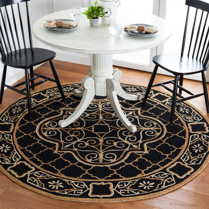 SAFAVIEH Easy Care EZC729D Black / Gold Rug Image 2