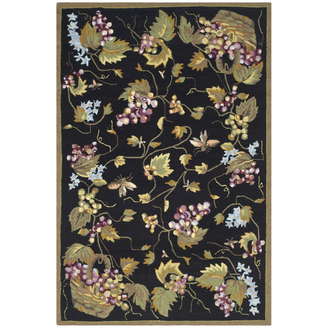 SAFAVIEH Easy Care EZC731A Black / Multi Rug Image 8