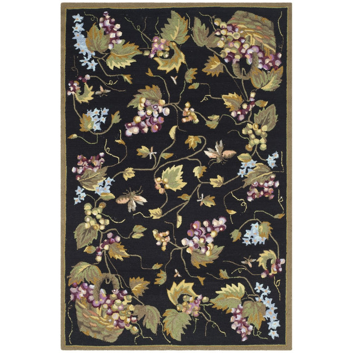 SAFAVIEH Easy Care EZC731A Black / Multi Rug Image 1