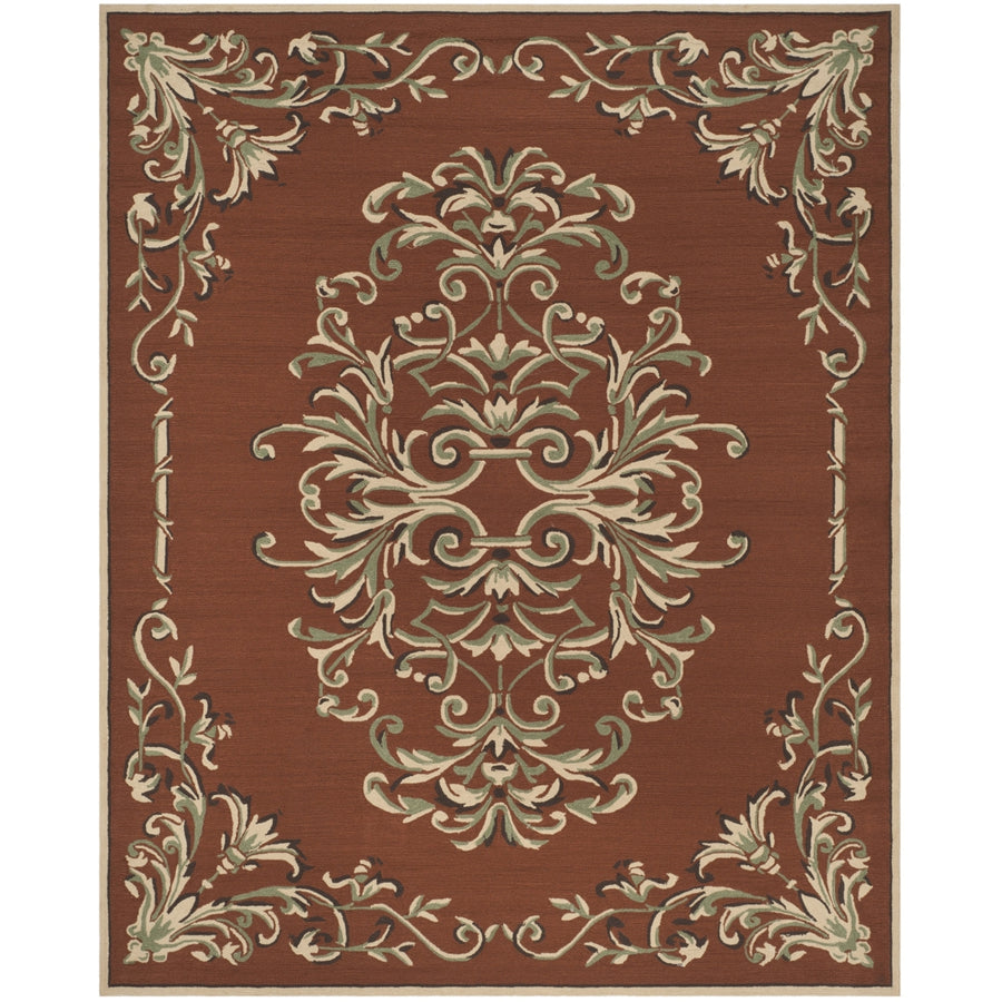 SAFAVIEH Easy Care EZC735B Rust / Multi Rug Image 1