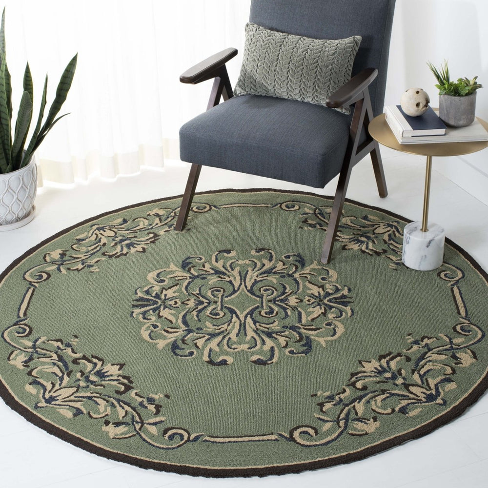 SAFAVIEH Easy Care EZC735C Sage / Multi Rug Image 2