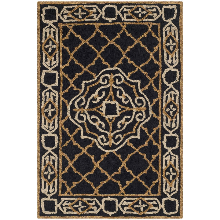 SAFAVIEH Easy Care EZC729D Black / Gold Rug Image 7