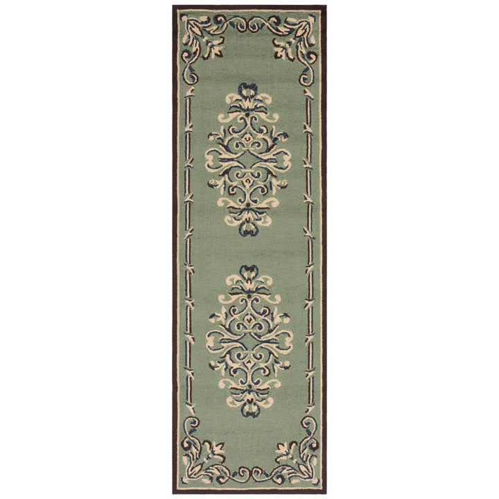 SAFAVIEH Easy Care EZC735C Sage / Multi Rug Image 5