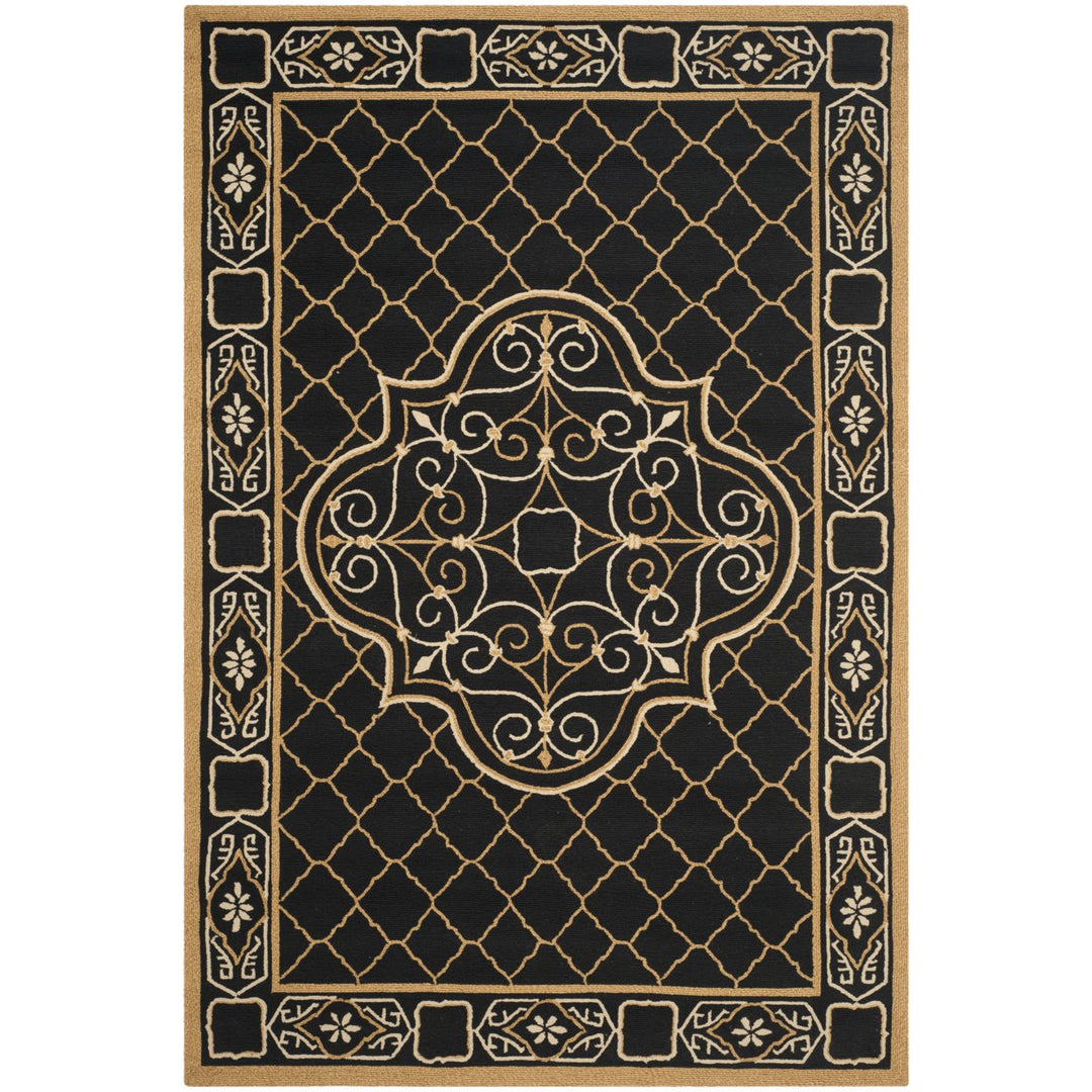 SAFAVIEH Easy Care EZC729D Black / Gold Rug Image 10