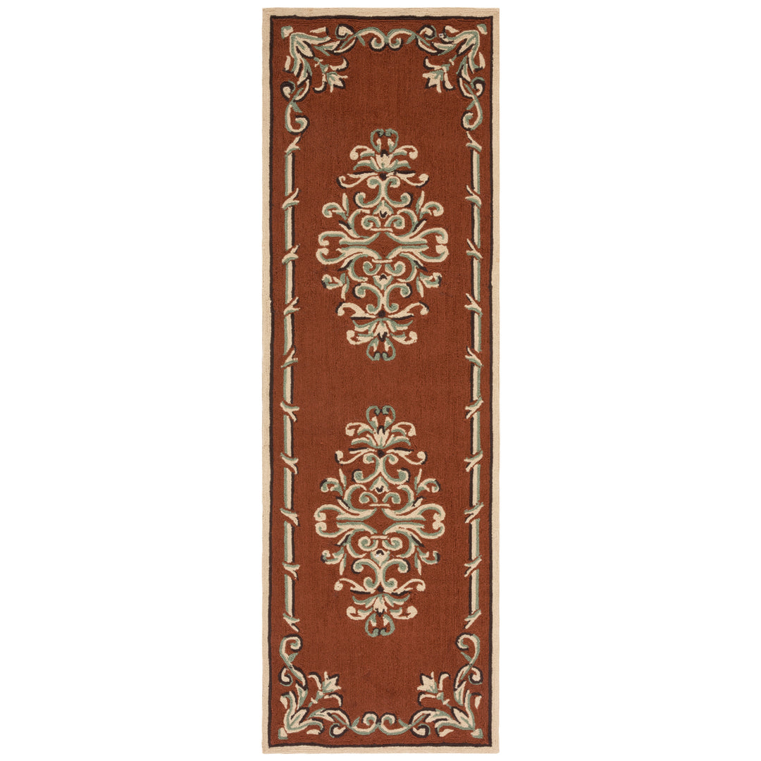 SAFAVIEH Easy Care EZC735B Rust / Multi Rug Image 5