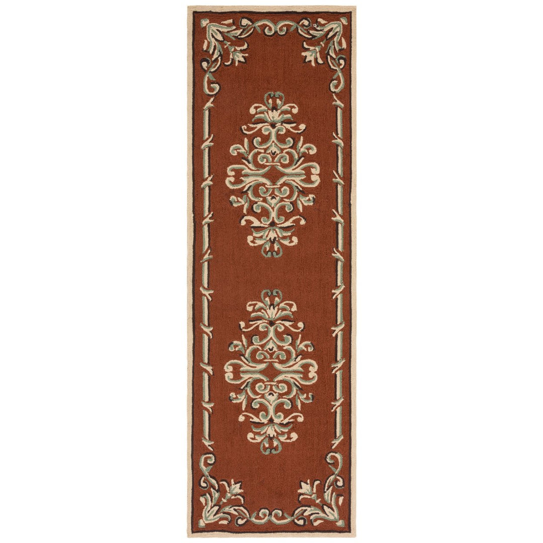 SAFAVIEH Easy Care EZC735B Rust / Multi Rug Image 1