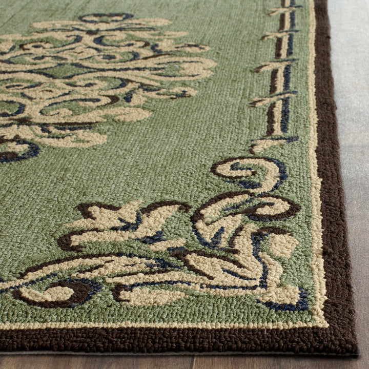 SAFAVIEH Easy Care EZC735C Sage / Multi Rug Image 6