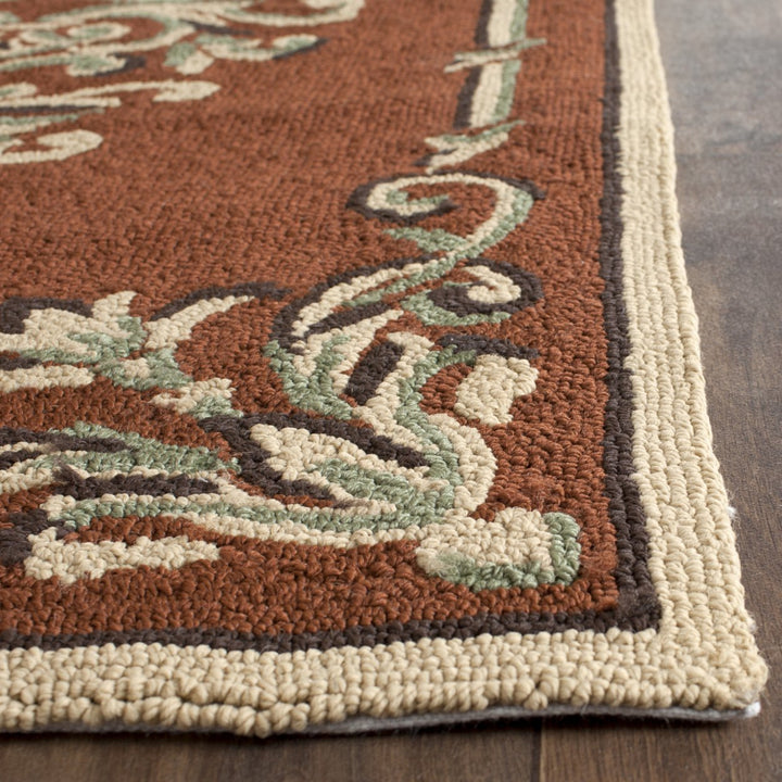 SAFAVIEH Easy Care EZC735B Rust / Multi Rug Image 6