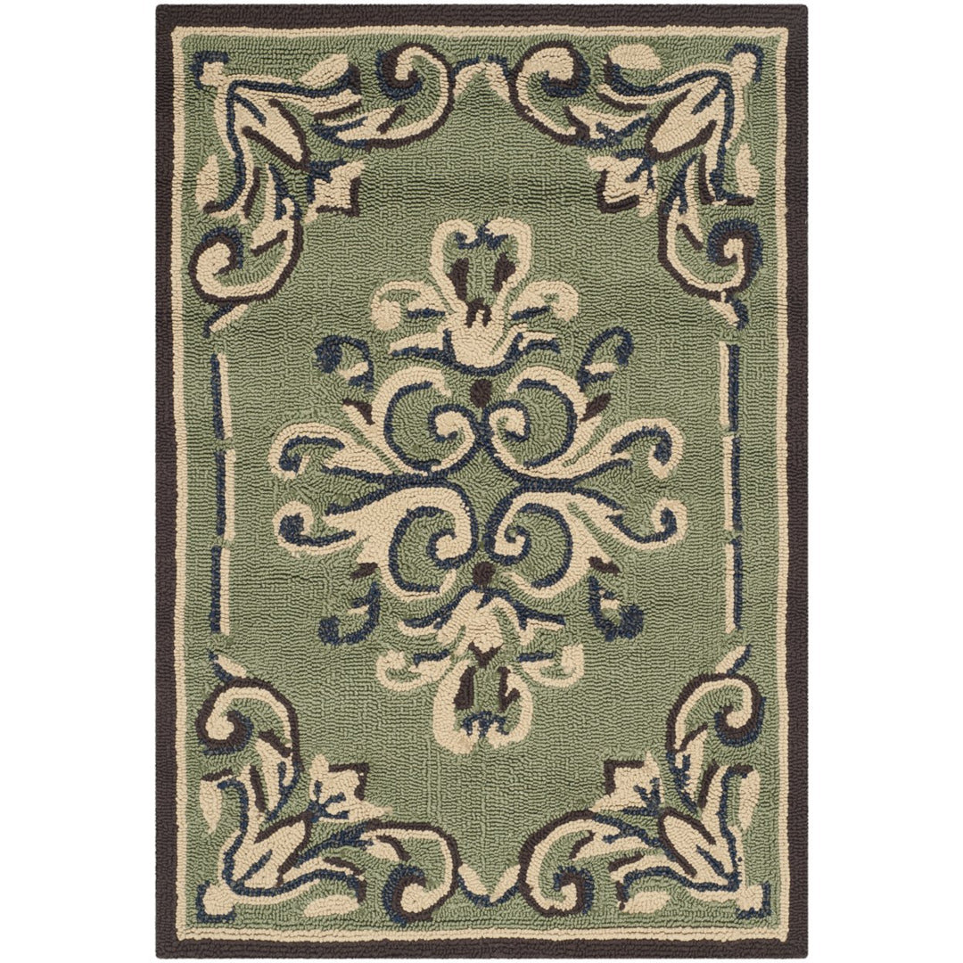 SAFAVIEH Easy Care EZC735C Sage / Multi Rug Image 7