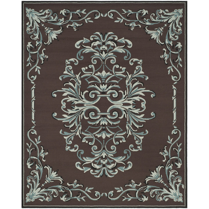 SAFAVIEH Easy Care EZC735D Chocolate / Multi Rug Image 1