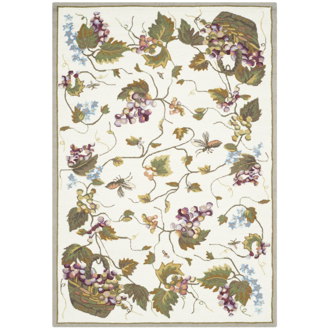 SAFAVIEH Easy Care EZC731B White / Multi Rug Image 8