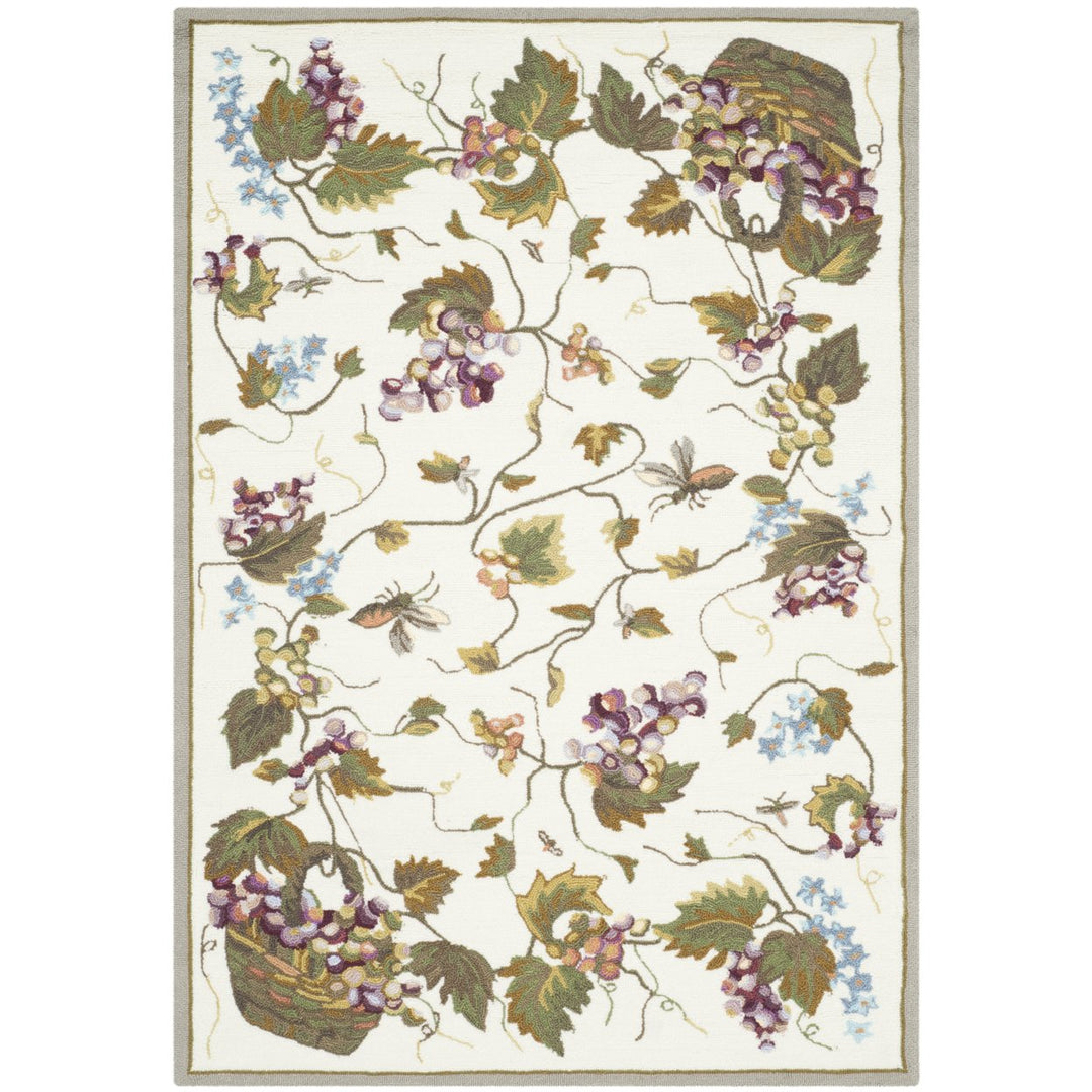 SAFAVIEH Easy Care EZC731B White / Multi Rug Image 1