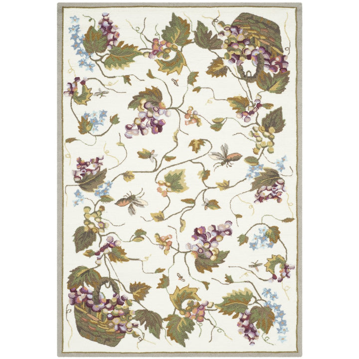 SAFAVIEH Easy Care EZC731B White / Multi Rug Image 1