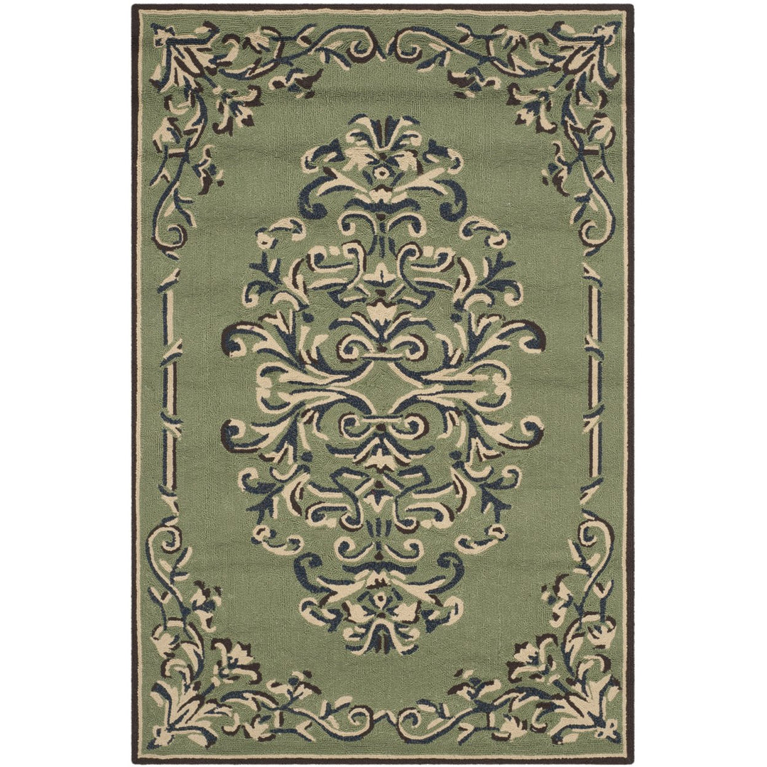 SAFAVIEH Easy Care EZC735C Sage / Multi Rug Image 8