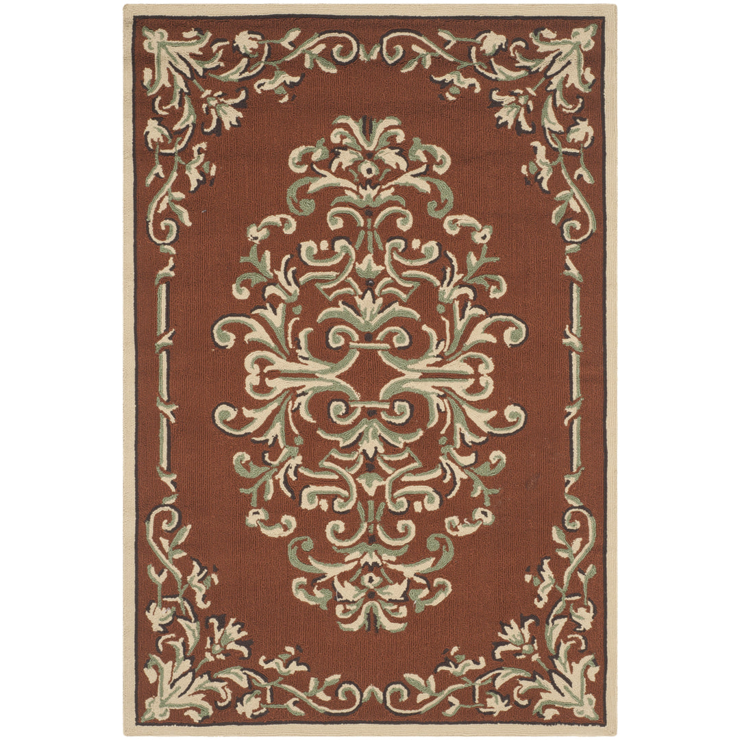 SAFAVIEH Easy Care EZC735B Rust / Multi Rug Image 8