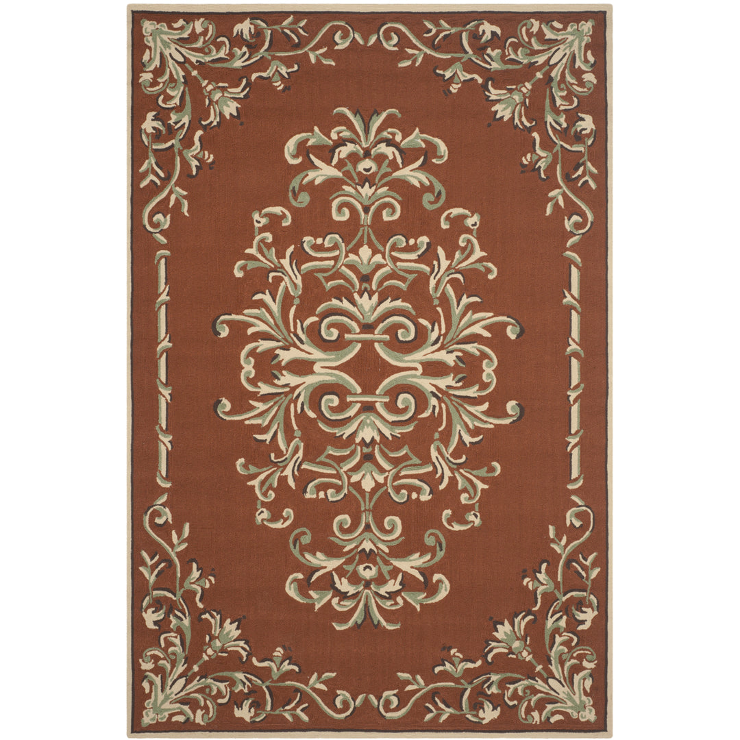 SAFAVIEH Easy Care EZC735B Rust / Multi Rug Image 9