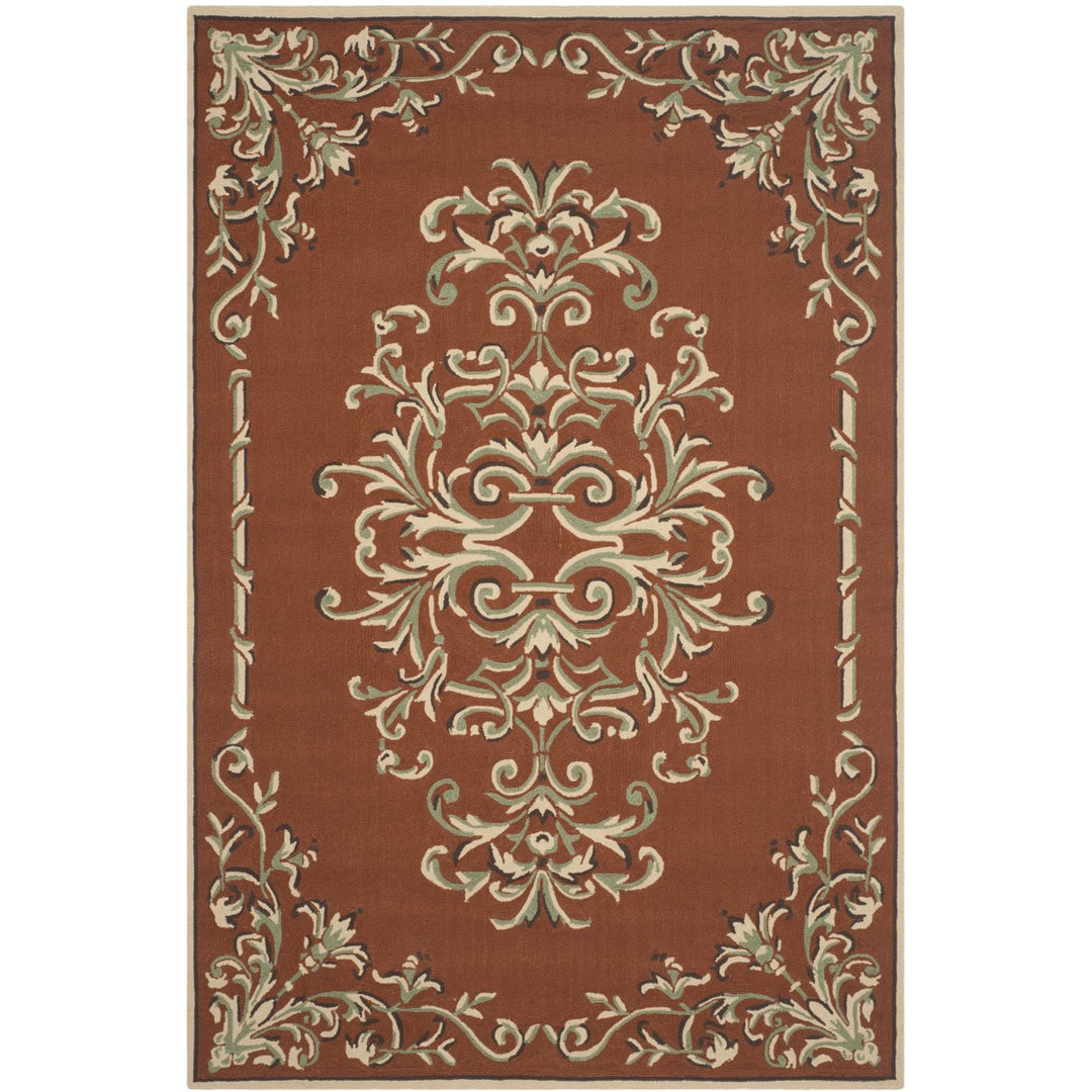 SAFAVIEH Easy Care EZC735B Rust / Multi Rug Image 1