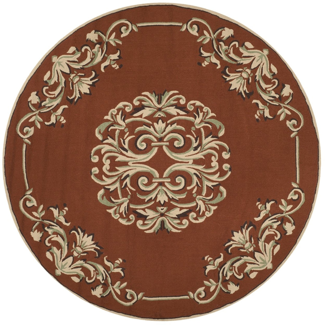 SAFAVIEH Easy Care EZC735B Rust / Multi Rug Image 1