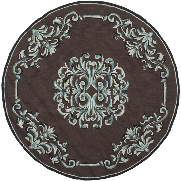 SAFAVIEH Easy Care EZC735D Chocolate / Multi Rug Image 4