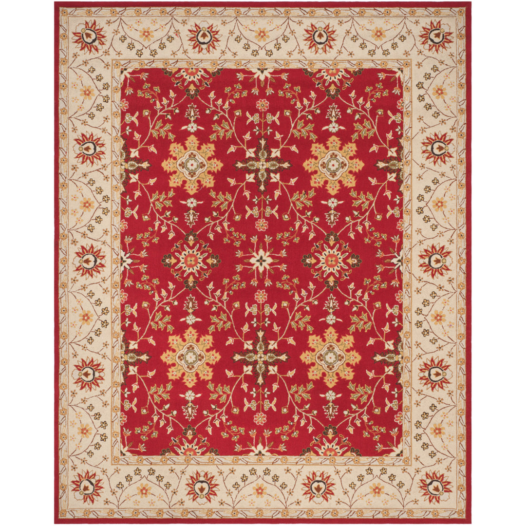 SAFAVIEH Easy Care EZC751C Red / Ivory Rug Image 1