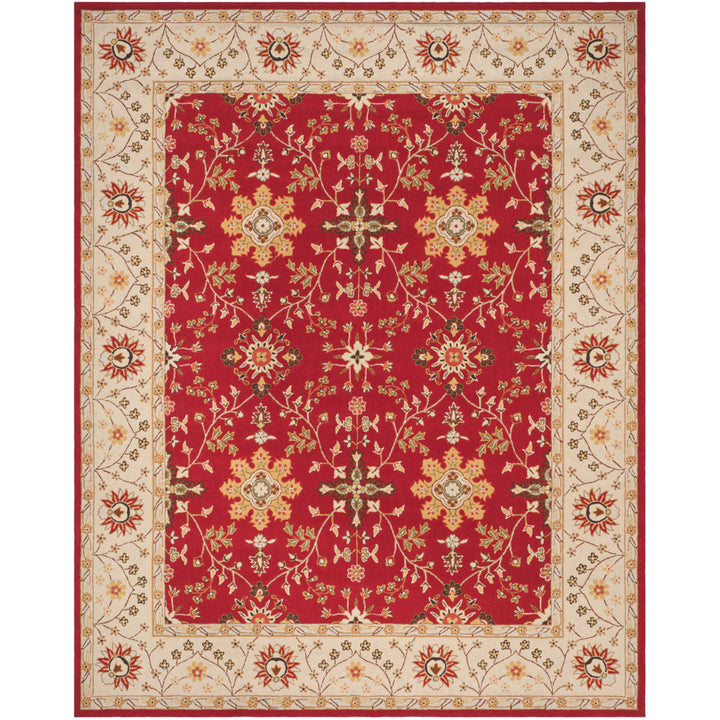 SAFAVIEH Easy Care EZC751C Red / Ivory Rug Image 1