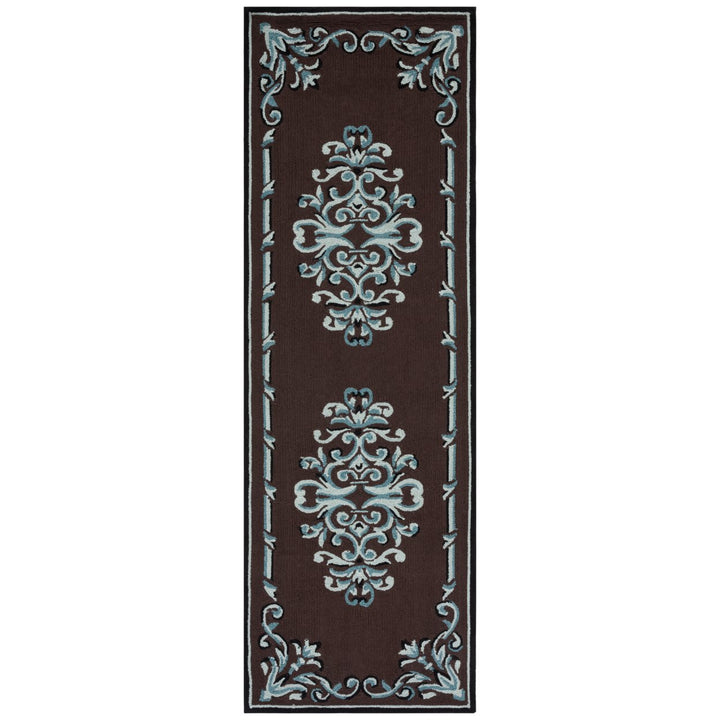 SAFAVIEH Easy Care EZC735D Chocolate / Multi Rug Image 5