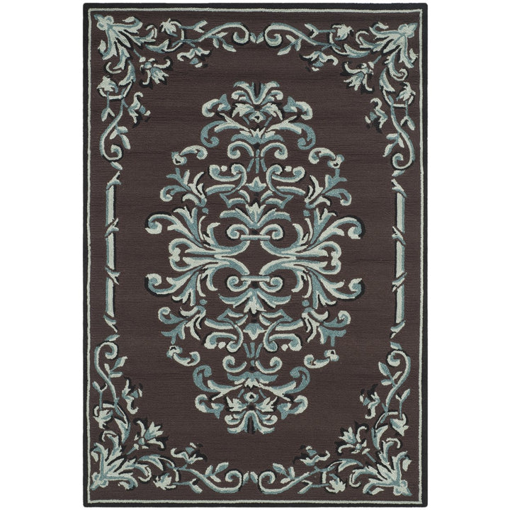 SAFAVIEH Easy Care EZC735D Chocolate / Multi Rug Image 8