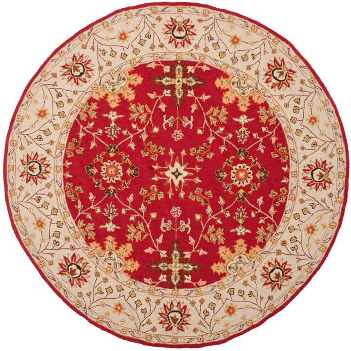 SAFAVIEH Easy Care EZC751C Red / Ivory Rug Image 4