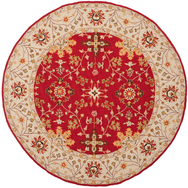 SAFAVIEH Easy Care EZC751C Red / Ivory Rug Image 1