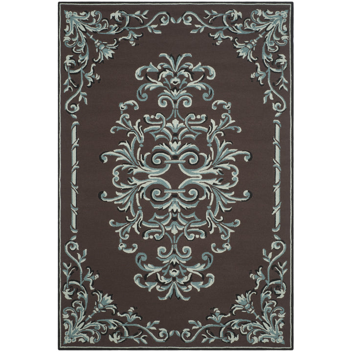 SAFAVIEH Easy Care EZC735D Chocolate / Multi Rug Image 9