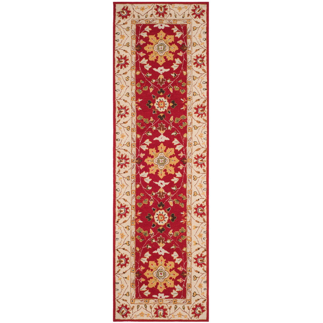 SAFAVIEH Easy Care EZC751C Red / Ivory Rug Image 5