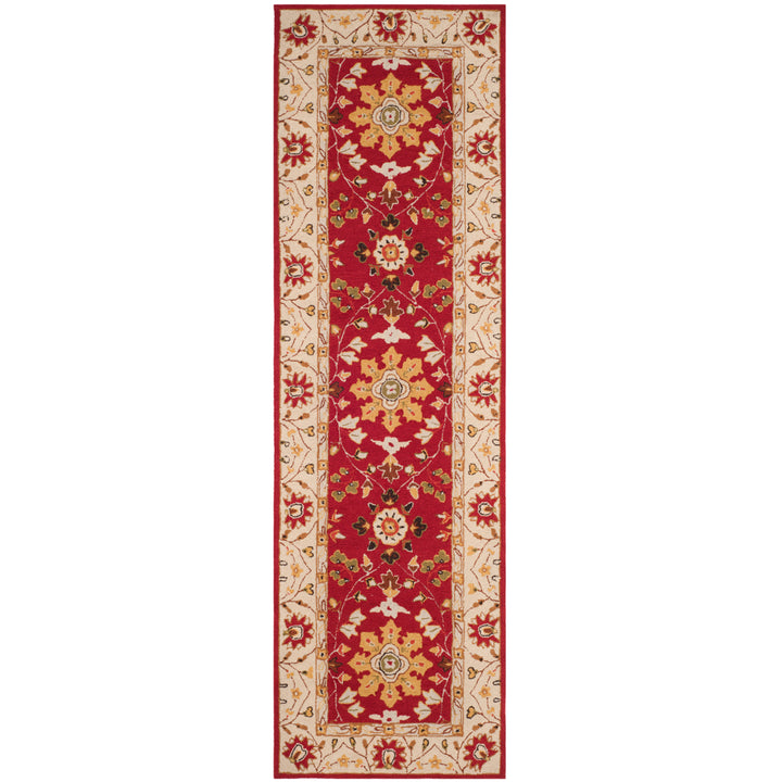 SAFAVIEH Easy Care EZC751C Red / Ivory Rug Image 5