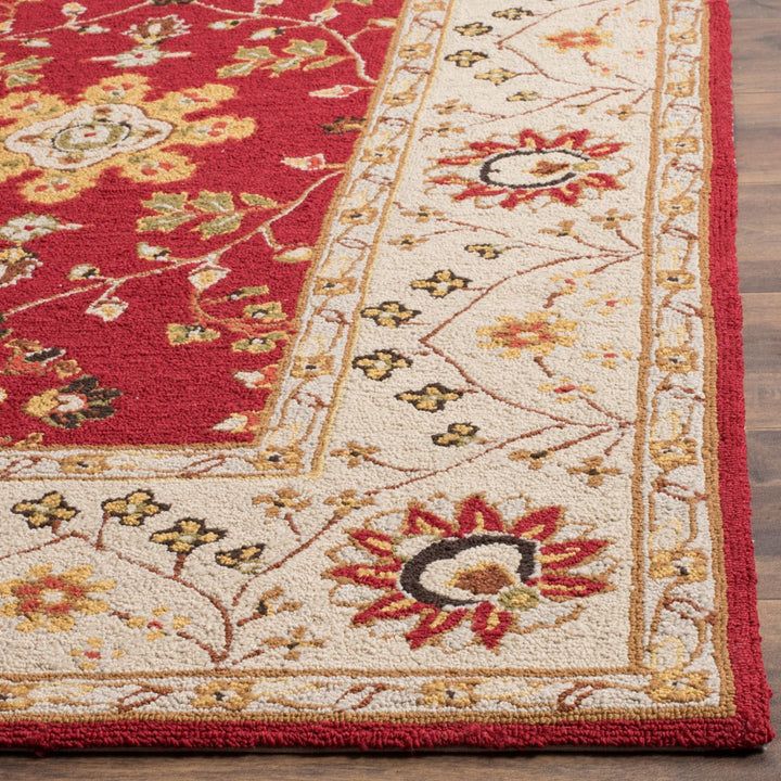 SAFAVIEH Easy Care EZC751C Red / Ivory Rug Image 6