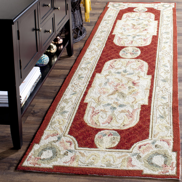 SAFAVIEH Easy Care EZC755A Ivory / Red Rug Image 3