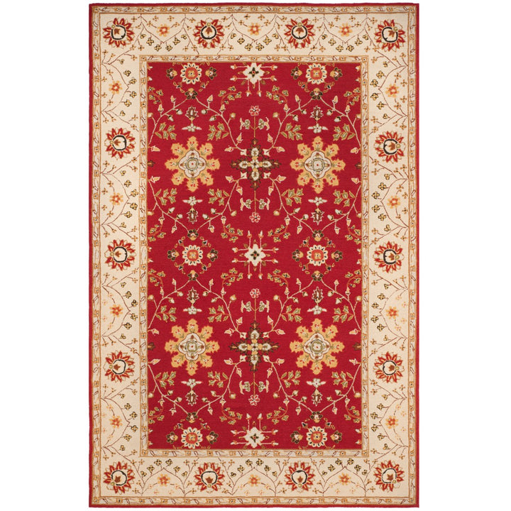 SAFAVIEH Easy Care EZC751C Red / Ivory Rug Image 1