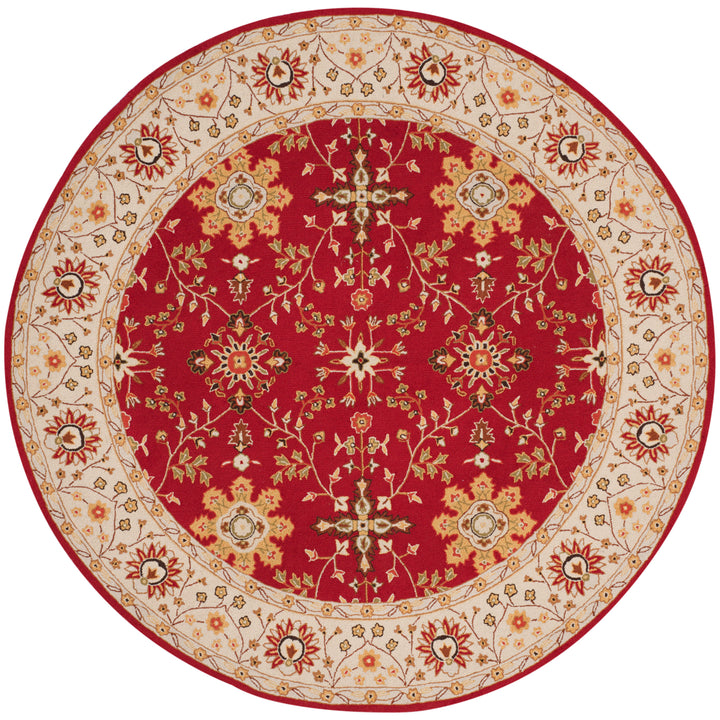 SAFAVIEH Easy Care EZC751C Red / Ivory Rug Image 10