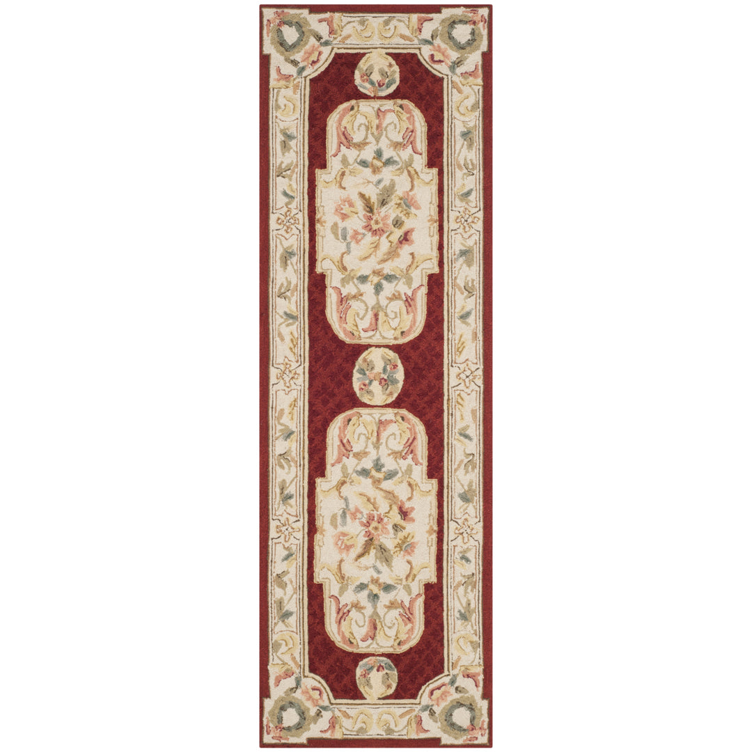 SAFAVIEH Easy Care EZC755A Ivory / Red Rug Image 5