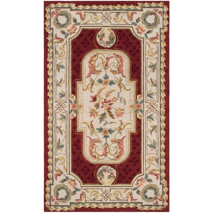 SAFAVIEH Easy Care EZC755A Ivory / Red Rug Image 10