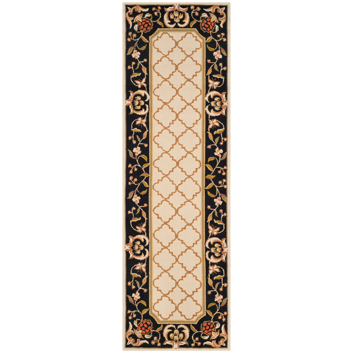 SAFAVIEH Easy Care EZC753A Ivory / Black Rug Image 5